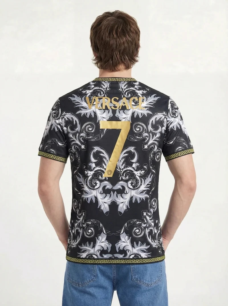 ITALY 2023 CONCEPT VERSACE BLACK HOME SHIRT