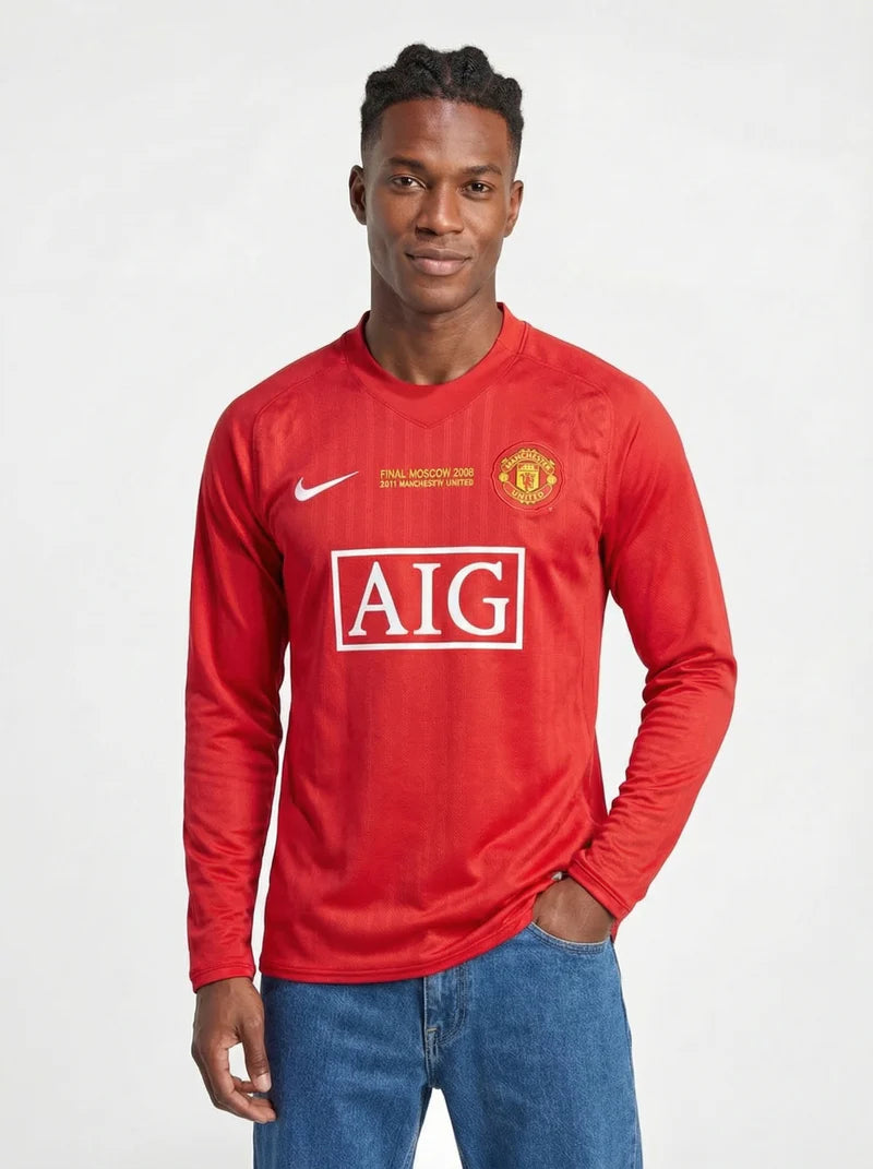 MANCHESTER UNITED FC CLASSIC LONG SLEEVE SHIRT 2007-08